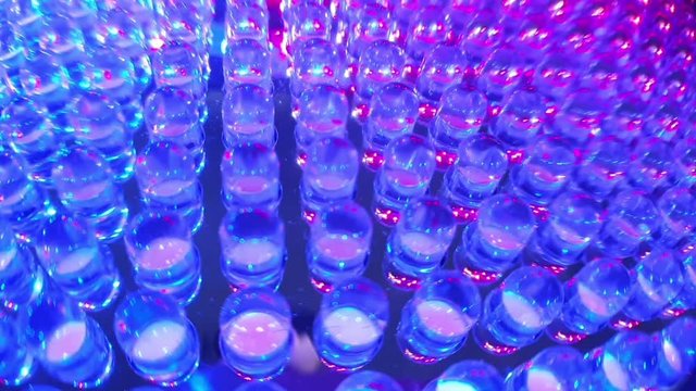 Close Up of Rows of LED Light Bulb Diodes