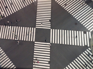 Fototapeta premium The intersection in Tokyo, Night day