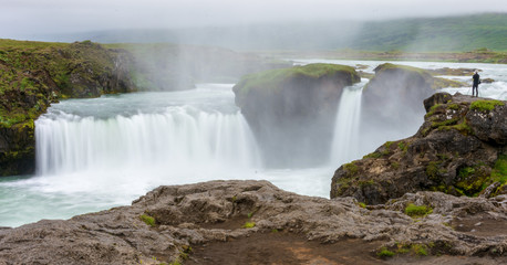 Godafoss Waterfall in North Iceland