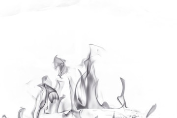 Abstract fire on white background