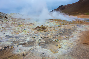 Namafjall Hverir geothermal area in North Iceland