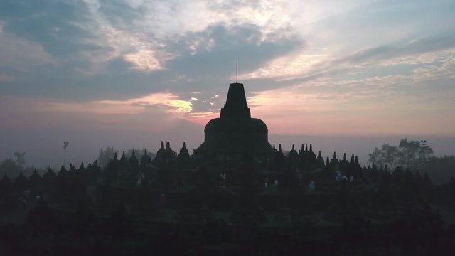 Sunrise at Candi Borobudur