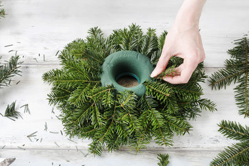 How to make christmas table centerpiece, tutorial.