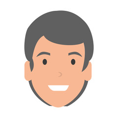 young man head character