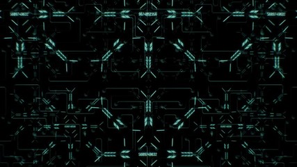 Flying through a complex and technological complex