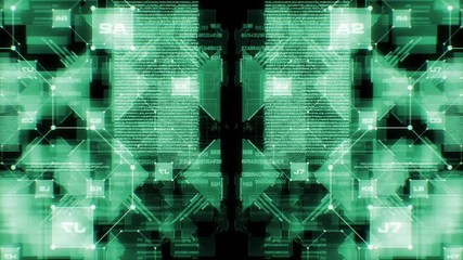 Flying through a complex and technological complex