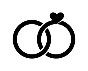 heart ring love valentine amour romance romantic lover image vector icon logo symbol