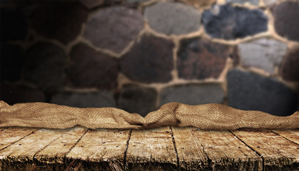 Empty table background