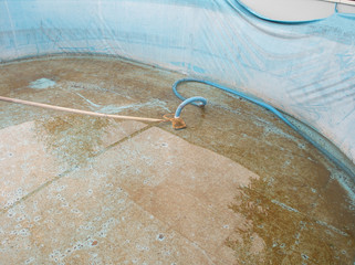 dirty swimming pool