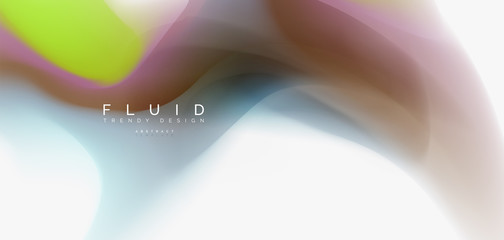 Fluid flowing wave abstract background