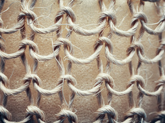 Close up picture of a fabric texture, color toning applied.