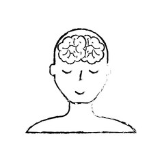 portrait human character mental brain wellness