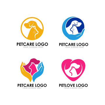 pet care logo design template