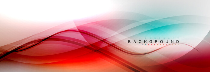 Smooth flowing wave motion concept background