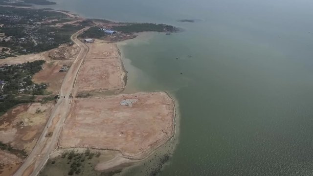 Reclamation is one way to expand land to be utilized. The development process will damage the environment such as sedimentation.