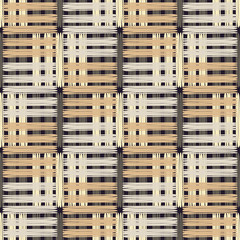 Seamless abstract geometric pattern. Mosaic texture. Brushwork. Hand hatching. Scribble texture. Textile rapport.