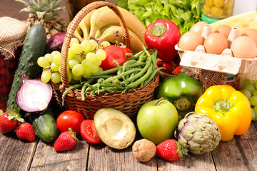 Obraz na płótnie Canvas healthy food composition