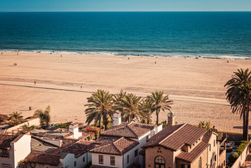 Naklejka premium Piaszczysta plaża Santa Monica
