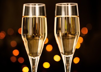 Two Champagne Glasses