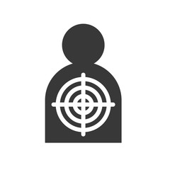 shooting target, police related icon