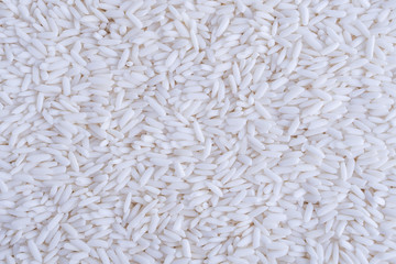Thailand white glutinous sticky rice texture background