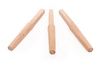 Martial-art training equipment for Wing Chun Kung Fu on white background