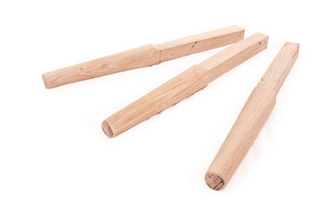 Martial-art training equipment for Wing Chun Kung Fu on white background