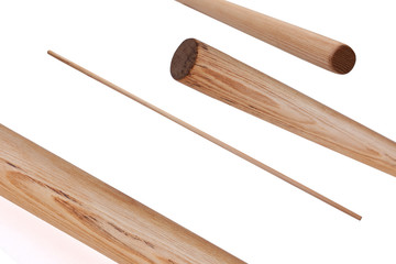 Martial-art training equipment for Wing Chun Kung Fu on white background