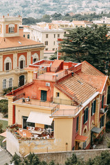 Beautiful streets and courtyards of Naples, historical sites and sculptures of the city. The...