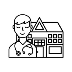 doctor staff hospital building medical