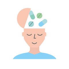 portrait man medication mental health care