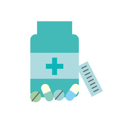 open bottle pills medicine healthcare