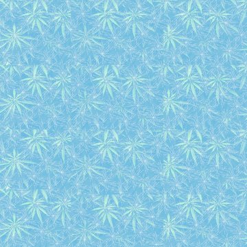 green leaf  with blue background illustration 