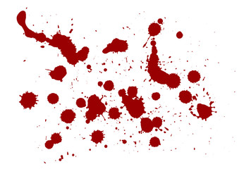 Abstract background with red blood splatters