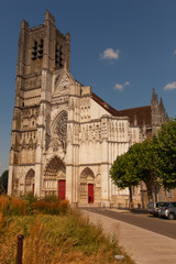 Fototapeta na wymiar Auxerre, cathédrale saint-étienne