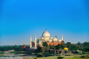 Taj Mahal in Agra, Uttar Pradesh, India.