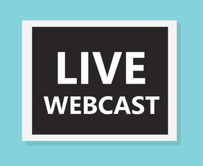 live webcast concept- vector illustration
