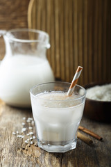 Homemade horchata drink