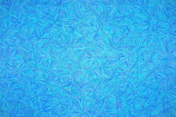 Abstract illustration of dodger blue Impressionism Impasto background, digitally generated.