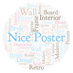 Nice Poster word cloud.