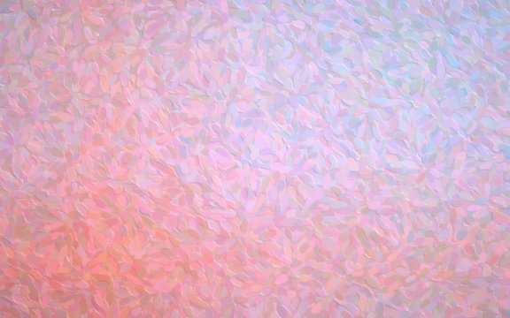 Abstract illustration of pink and light purple Long dots pointillism background, digitally generated.