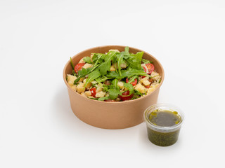 Bowl of vegan Bread Salad I