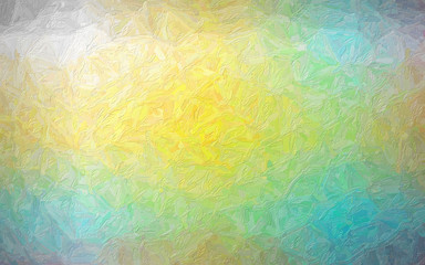 Blue Yellow and green paint background, digitally generated.