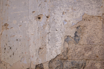 Texture of plaster of an old wall of the house