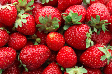 Fresh ripe strawberry as background
