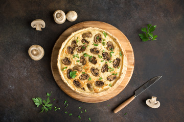 Mushroom Quiche Pie