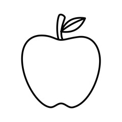 apple fresh fruit icon