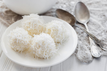 Homemade coconut candies