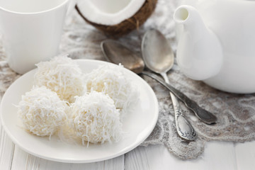 Homemade coconut candies