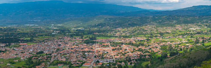 Villa de Leyva (Plaza Mayor) from above, Colombia